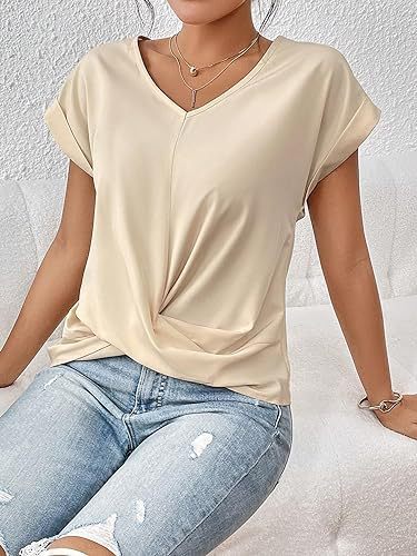 Arcus™ | Blød, afslappet V-hals T-shirt