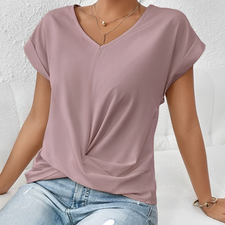 Arcus™ | Blød, afslappet V-hals T-shirt