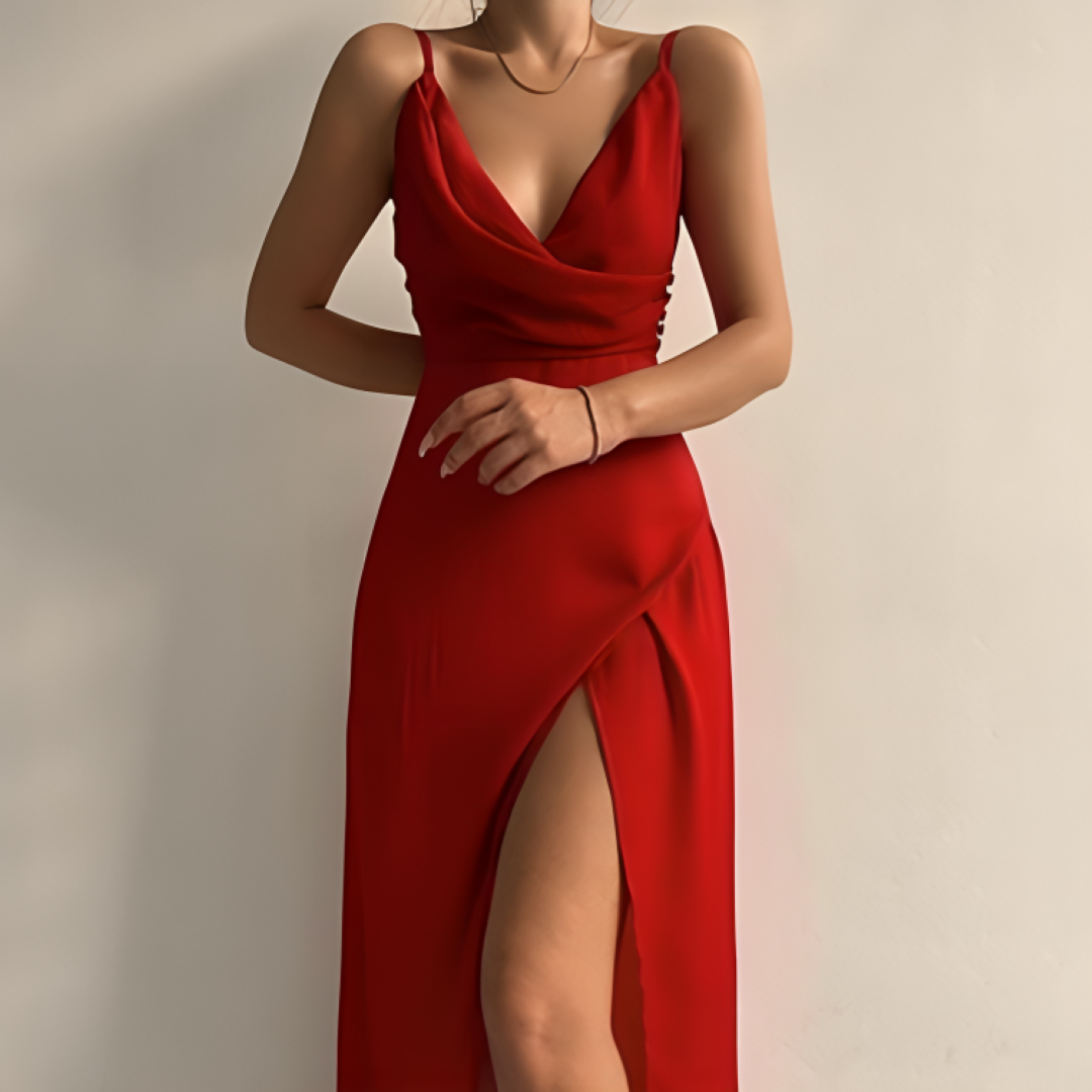 Carina - Elegant stropløs kjole