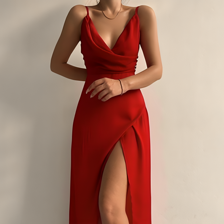 Carina - Elegant stropløs kjole