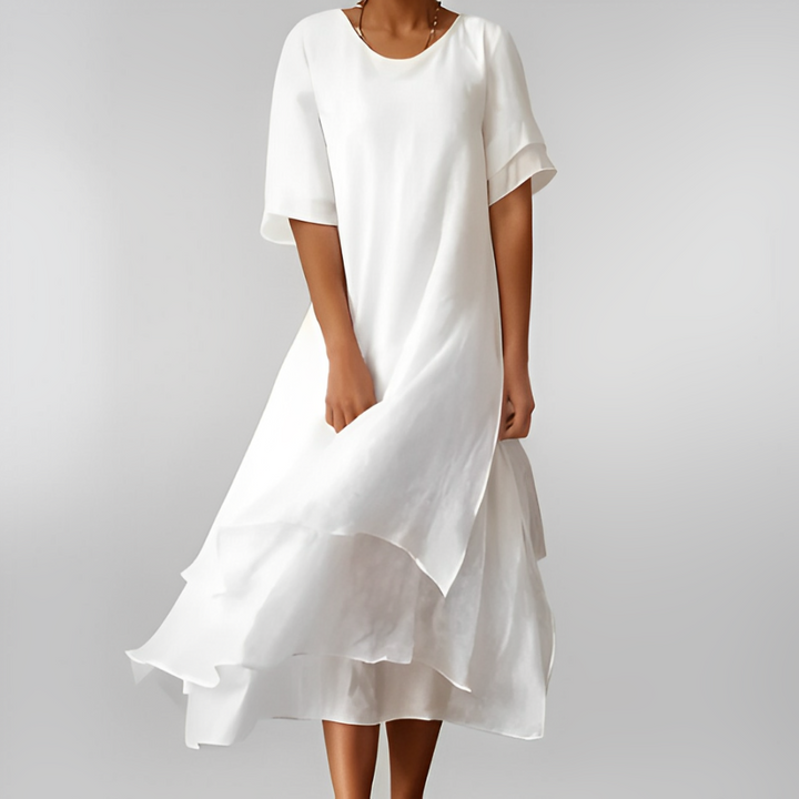Alizée™ | Elegant maxikjole i bomuld