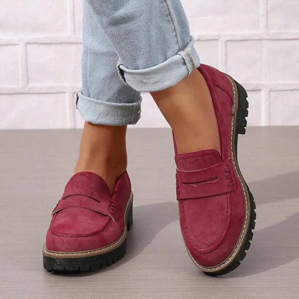 Ella™ | Tidløse loafers i ruskind