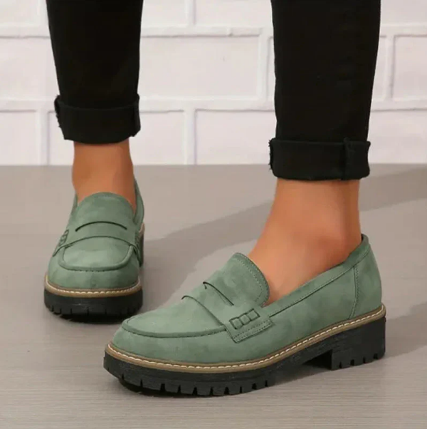 Ella™ | Tidløse loafers i ruskind