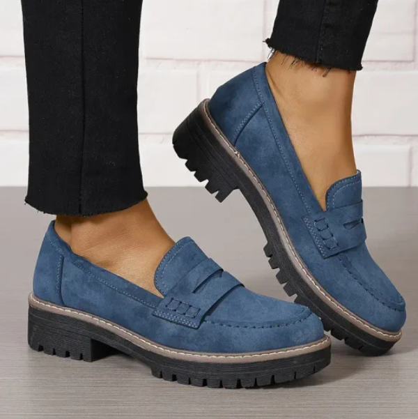 Ella™ | Tidløse loafers i ruskind