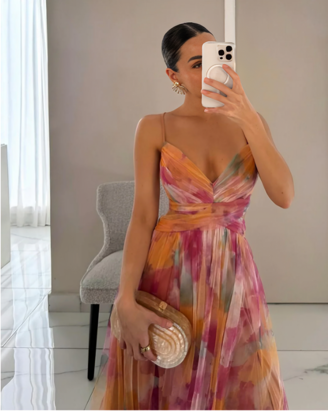 Alice™ – Elegant Maxikjole med Blomsterprint