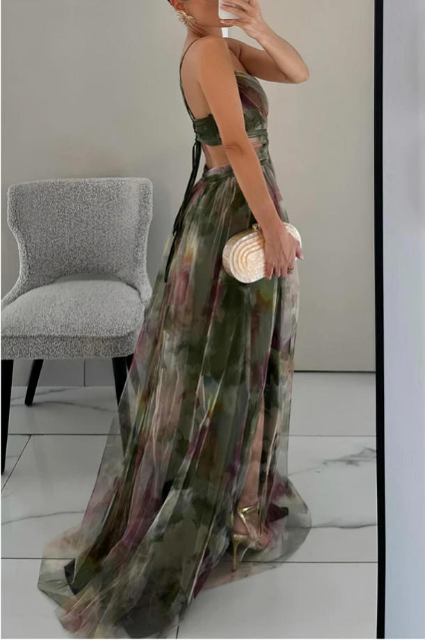 Alice™ – Elegant Maxikjole med Blomsterprint